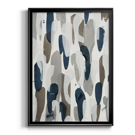 River's Run - Modern Framed Canvas Print