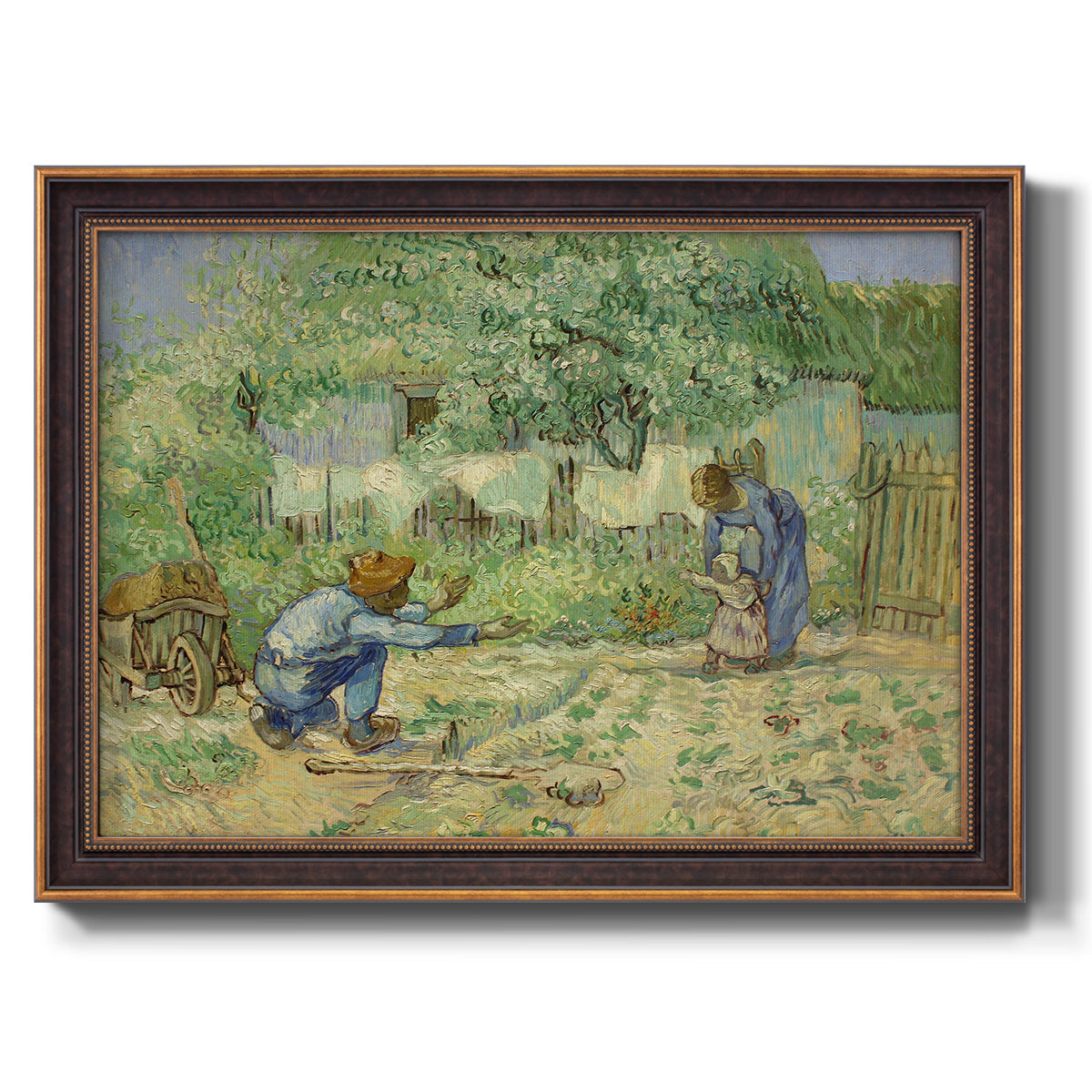 First Steps - Ornate Framed Canvas Print