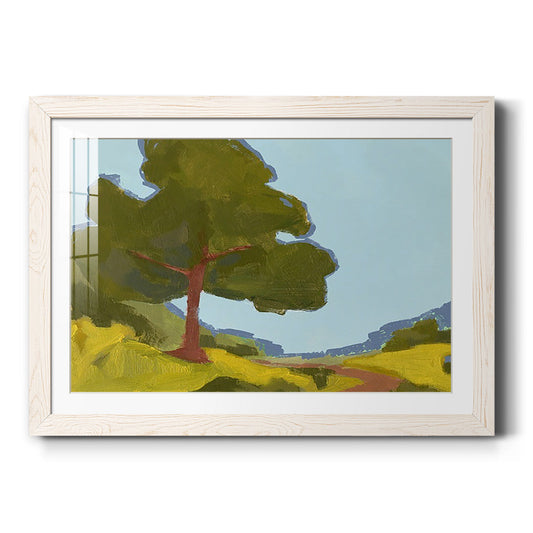 Bright Park II - Barnwood Framed Art Print
