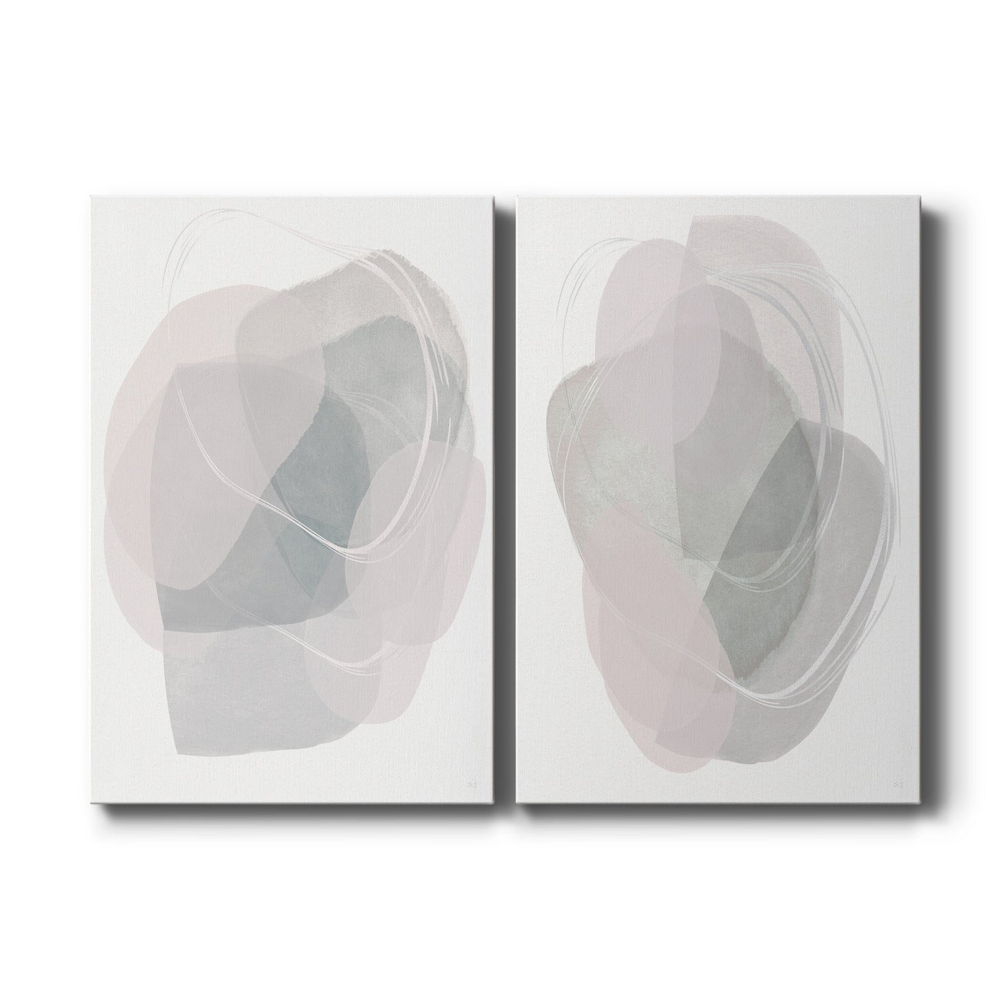 River Jewels I Premium Gallery Wrapped Canvas - Ready to Hang - Set of 2 - 8 x 12 Each