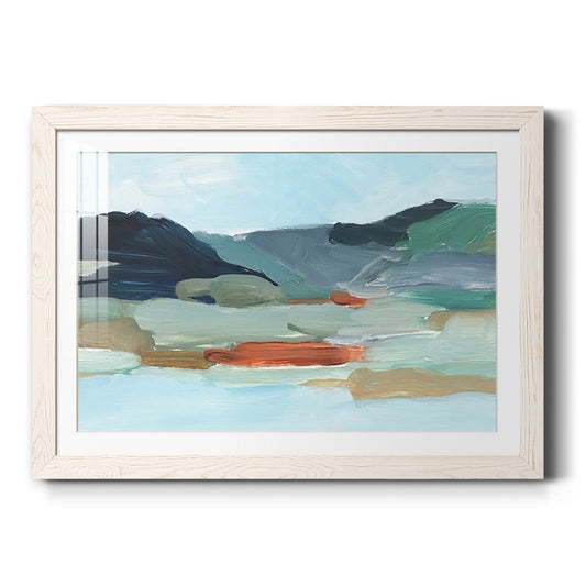 Autumn Mountains II - Barnwood Framed Art Print