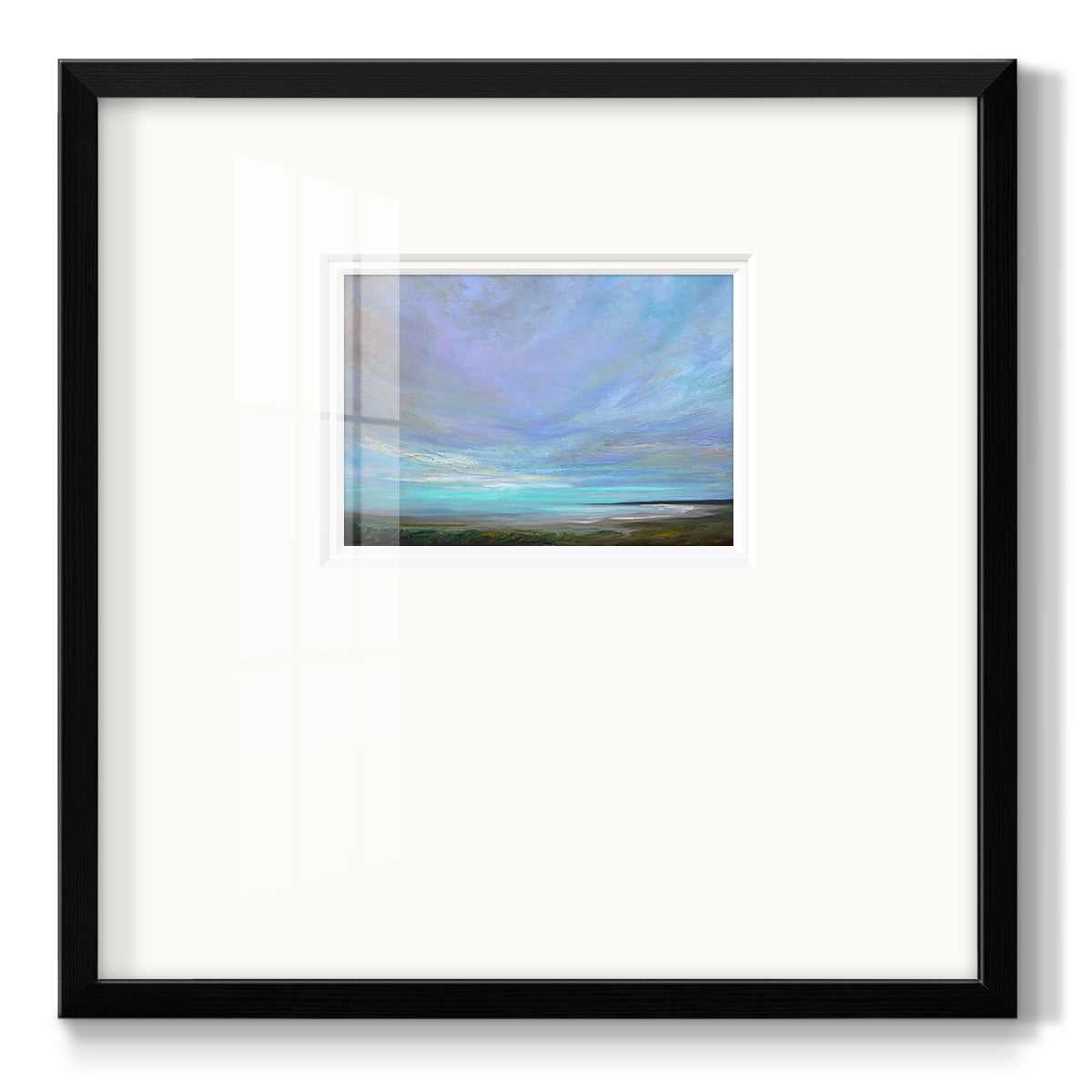 Coastal Views III Premium Framed Print Double Matboard