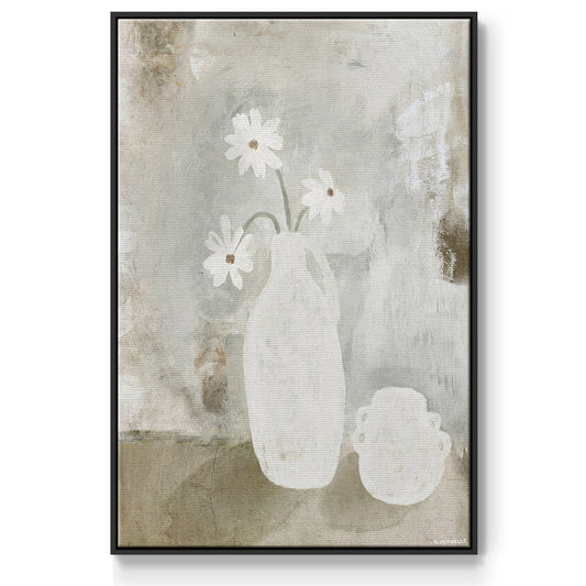 Sunday Blooms - Framed Premium Gallery Wrapped Canvas L Frame - Ready to Hang