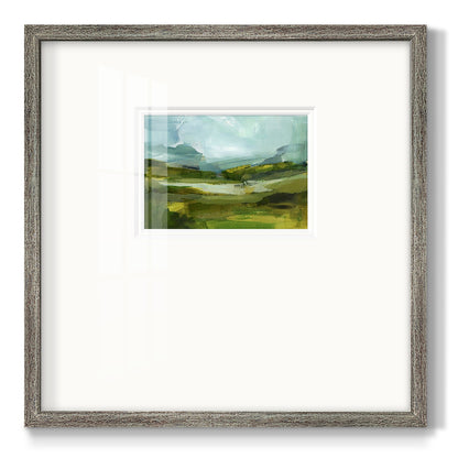 Emerald View III Premium Framed Print Double Matboard