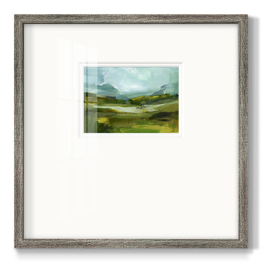 Emerald View III Premium Framed Print Double Matboard