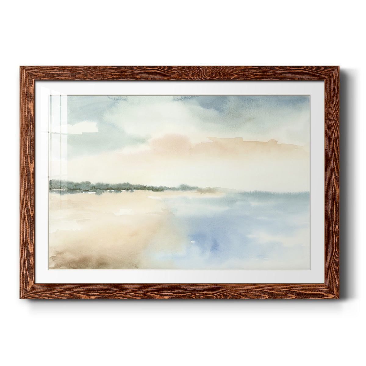 Simple Sea - Barnwood Framed Art Print