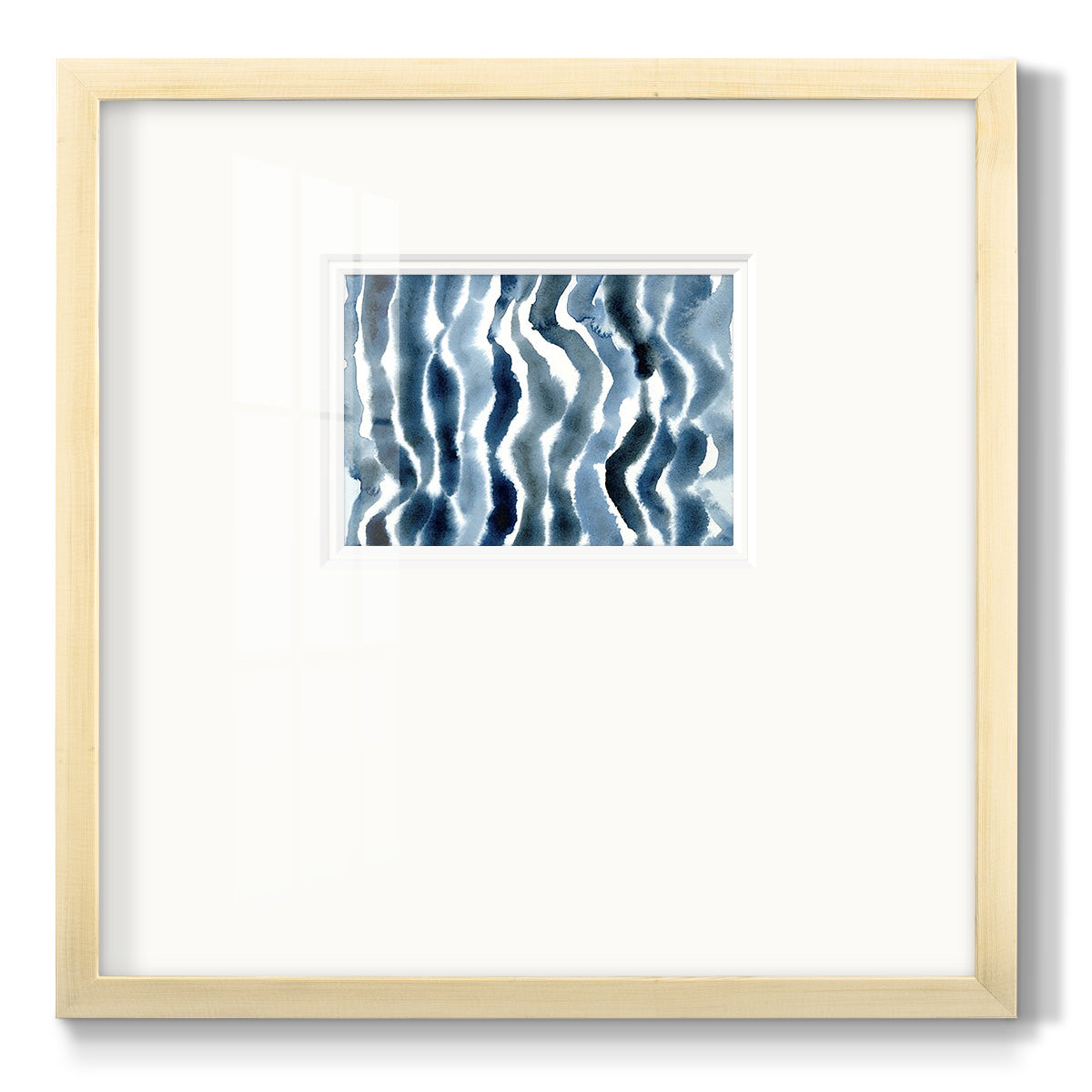 True Blue Wave II Premium Framed Print Double Matboard