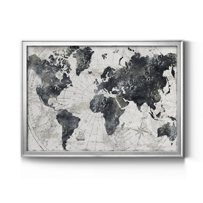 Modern Atlas - Modern Framed Canvas Print