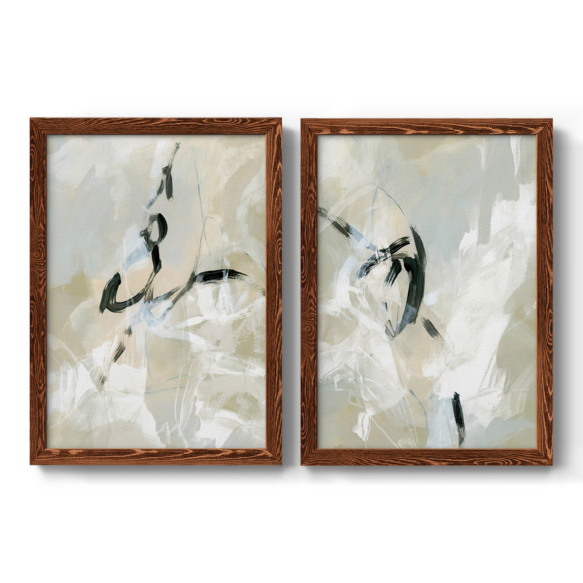 Scribble Veil I - Premium Framed Canvas - Ready to Hang