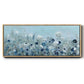 Teal Light Garden - Floater Framed Canvas Print