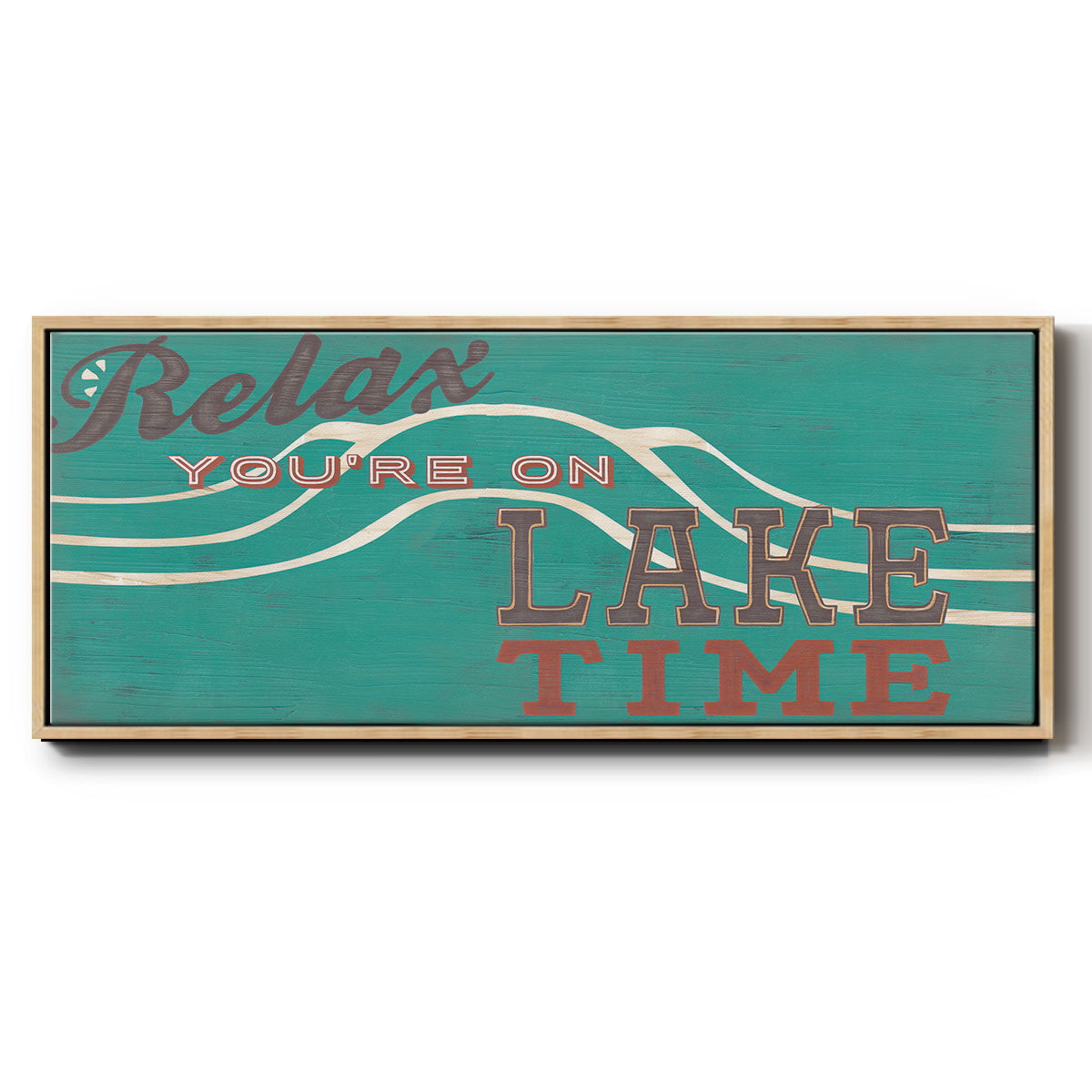 Cabin Life Collection H - Floater Framed Canvas Print