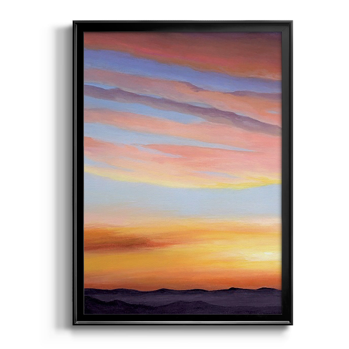 Ignited Dusk I - Modern Framed Canvas Print