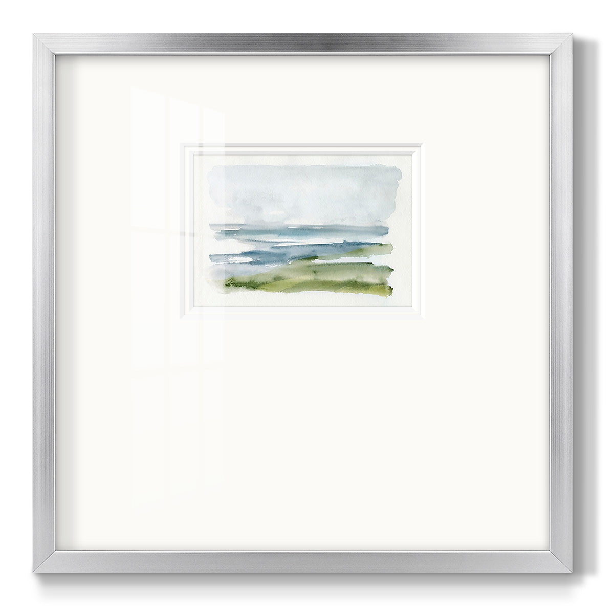 Coastline Splash I - Double Matboard Framed Print