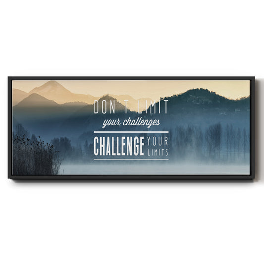 Challenge Your Limits - Floater Framed Canvas Print