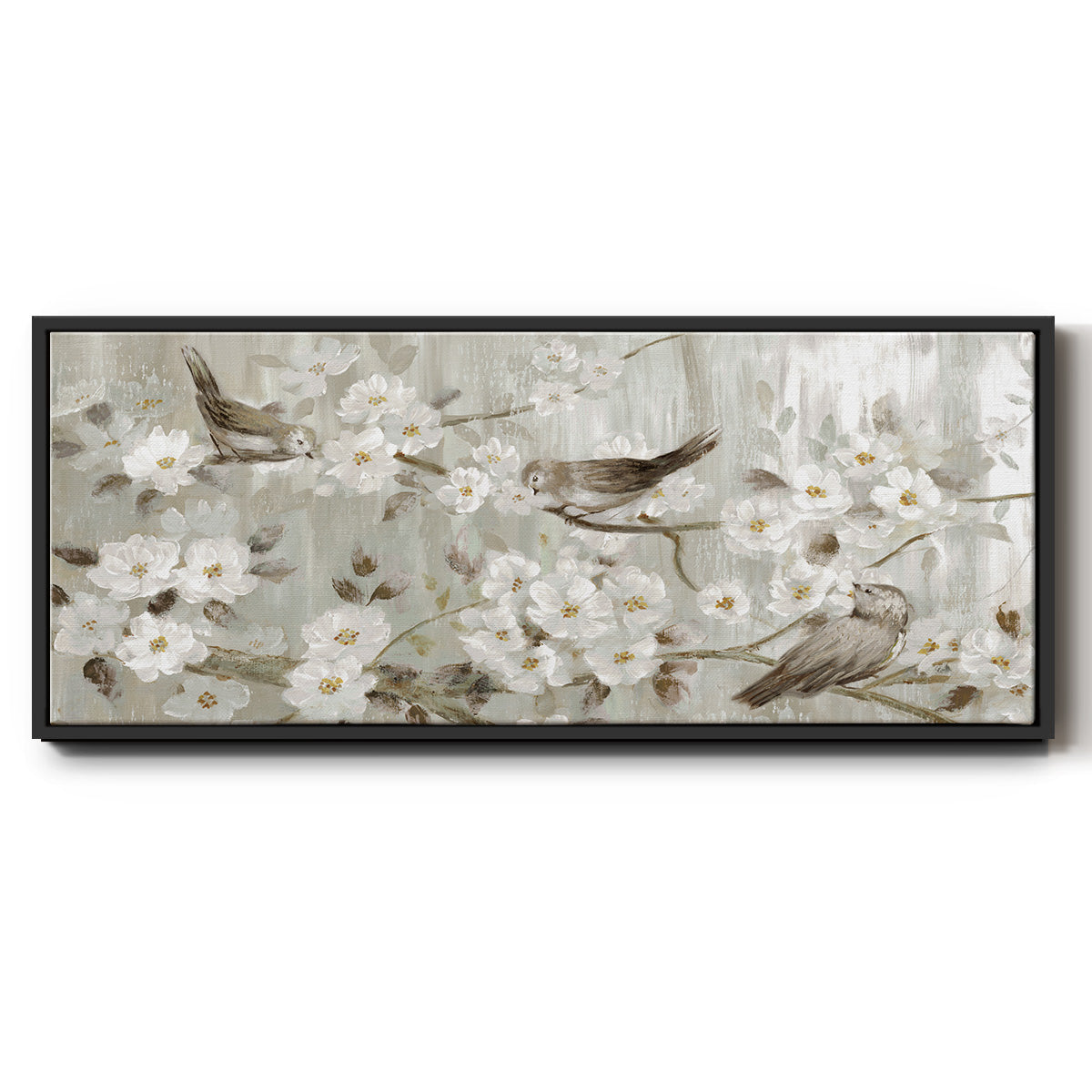 Songs of Spring - Floater Framed Canvas Print