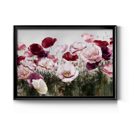 Royal Poppy Field - Modern Framed Canvas Print