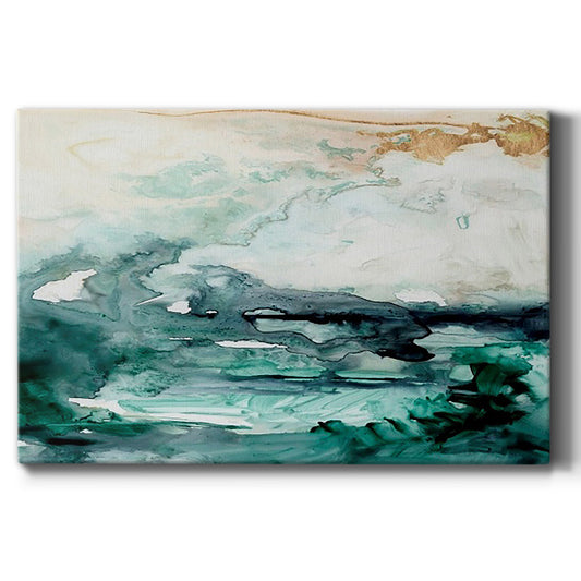 Sea Foam Flow I Premium Gallery Wrapped Canvas - Ready to Hang