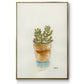 Succulent III - Framed Premium Gallery Wrapped Canvas L Frame - Ready to Hang