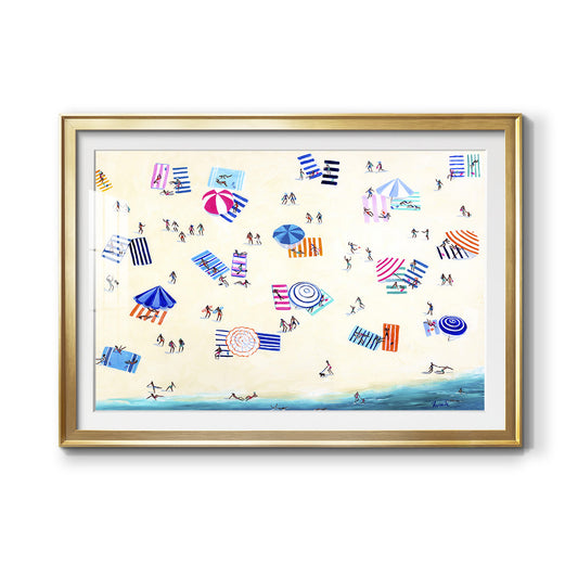 Colorful Beach - Modern Framed Art Print