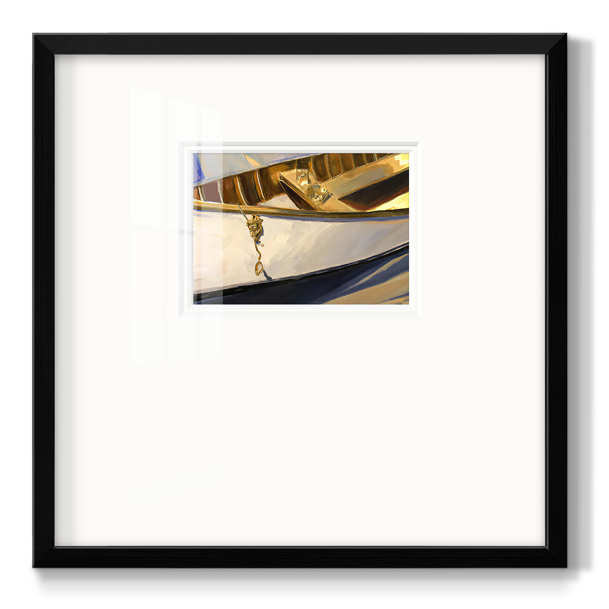 Golden Cano III - Double Matboard Framed Print