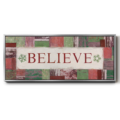 Believe - Floater Framed Canvas Print