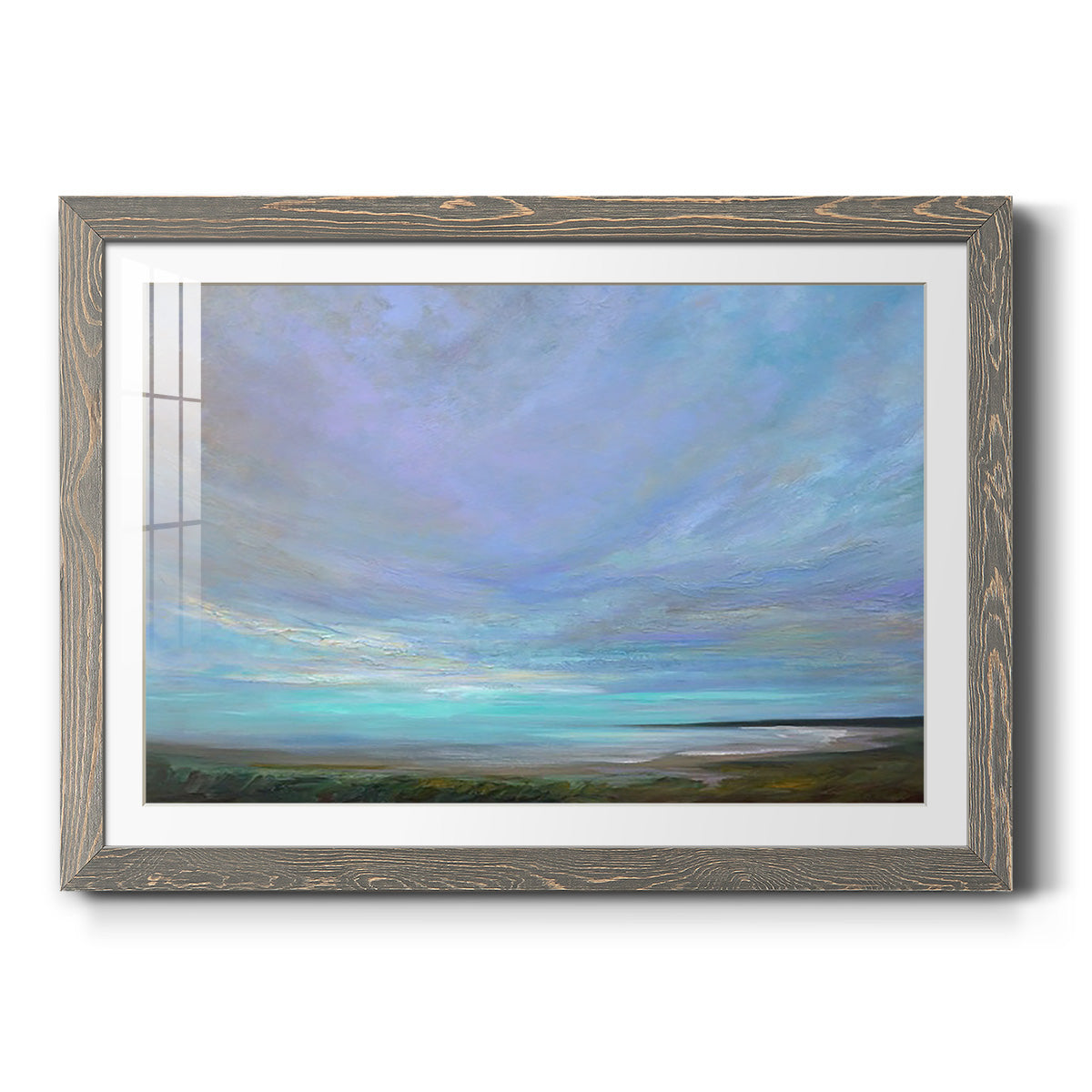 Coastal Views III - Barnwood Framed Art Print