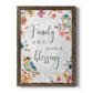 Spring Bird Blessing - Barnwood Framed Canvas Print