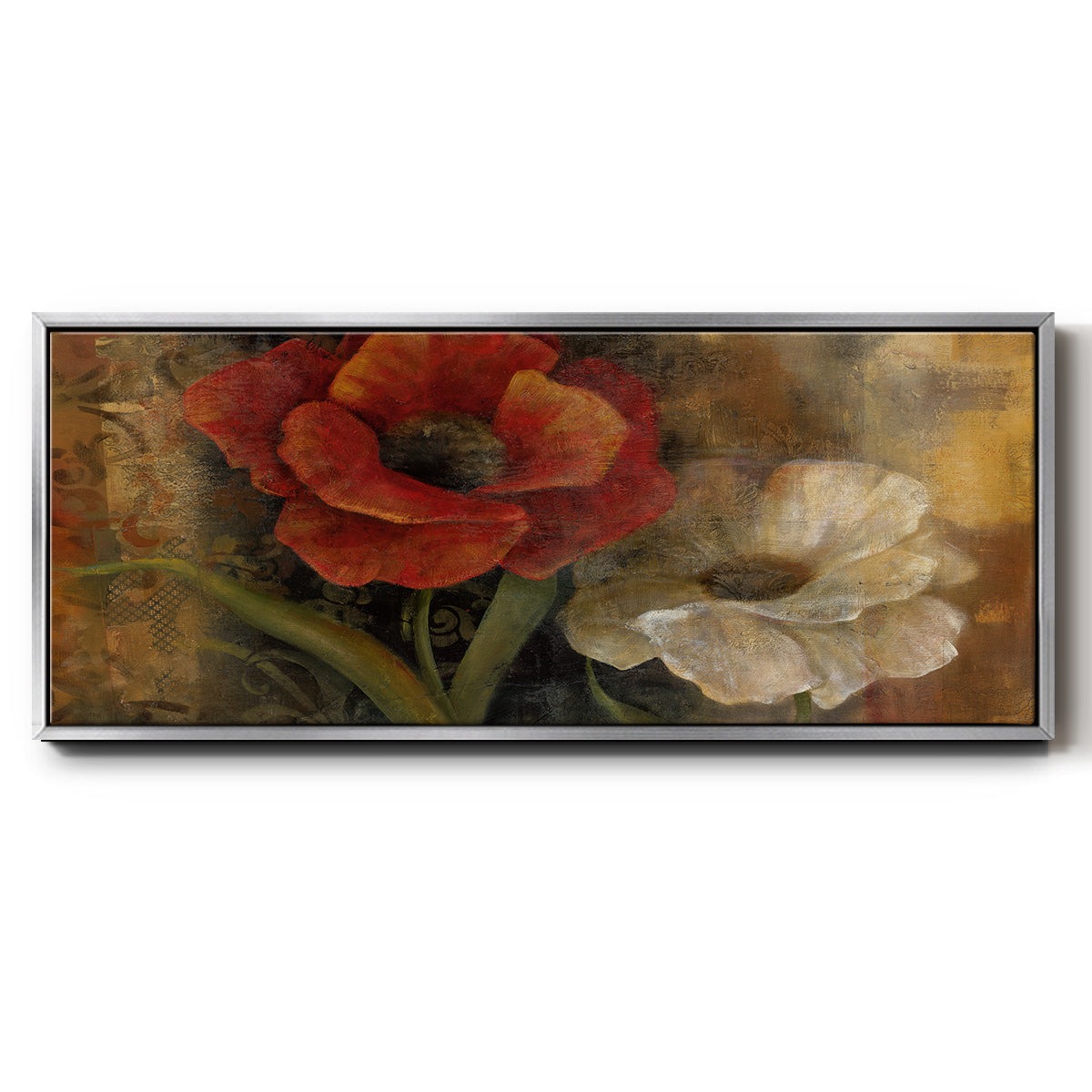 Perfect Pair I - Floater Framed Canvas Print