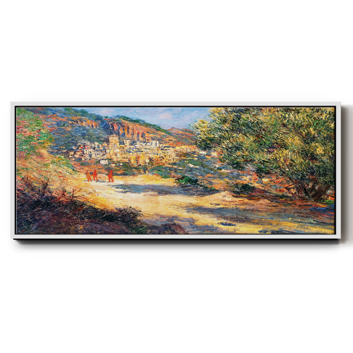 The Road to Monte Carlo, 1883 - Floater Framed Canvas Print