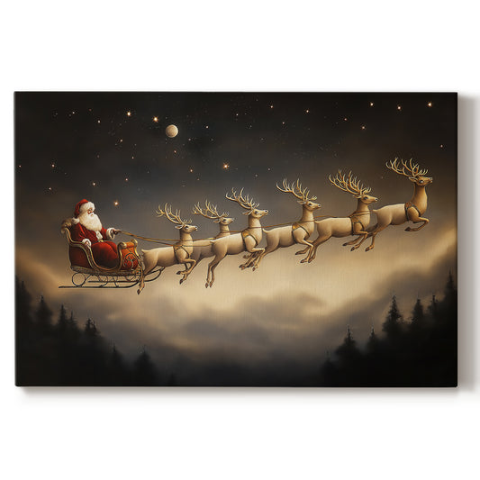 Amber Whisper of Candle - Canvas Art Print