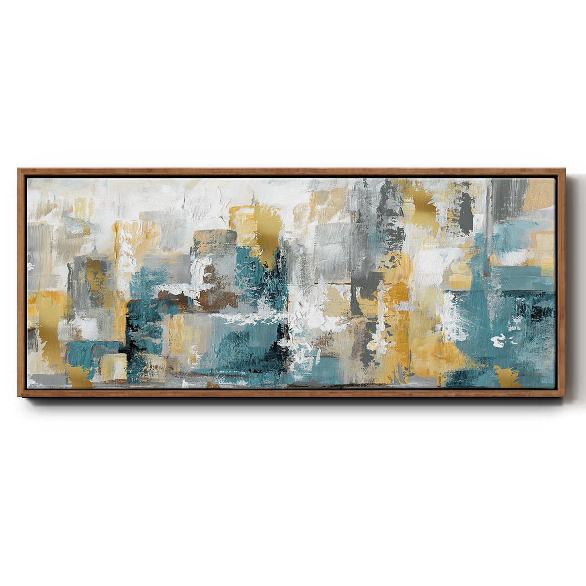 City Views I - Floater Framed Canvas Print