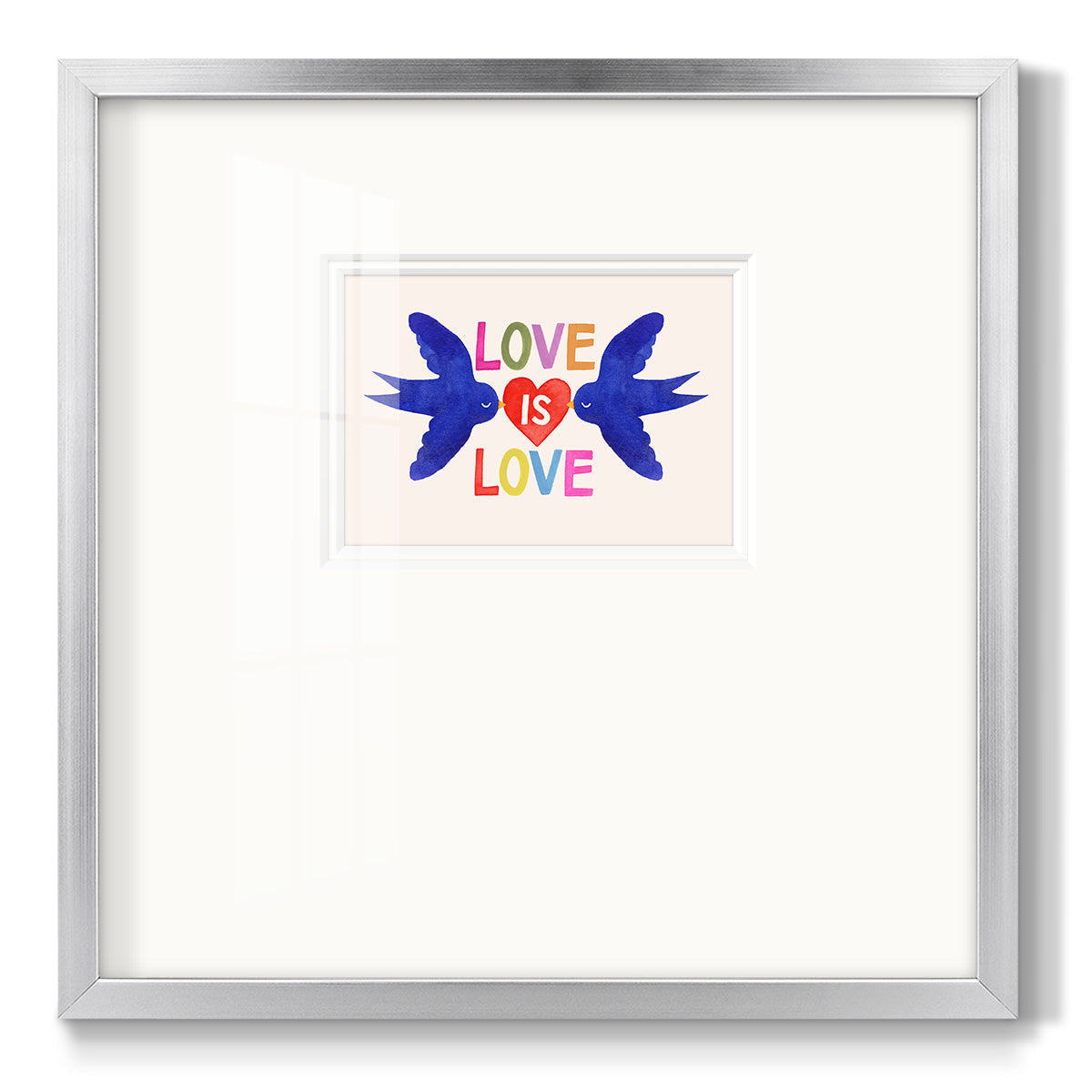 Love Loudly Collection A - Double Matboard Framed Print