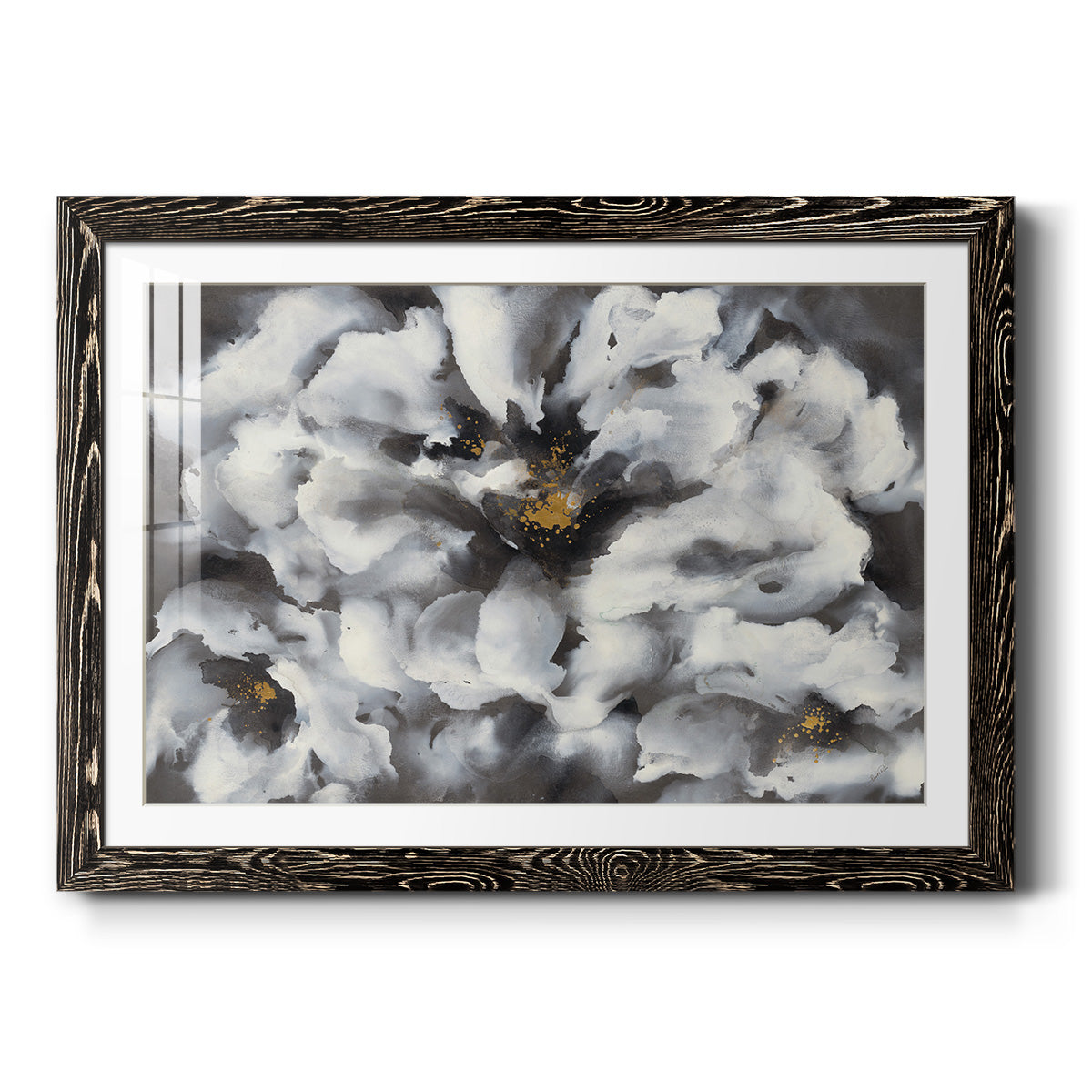 Peonia - Barnwood Framed Art Print