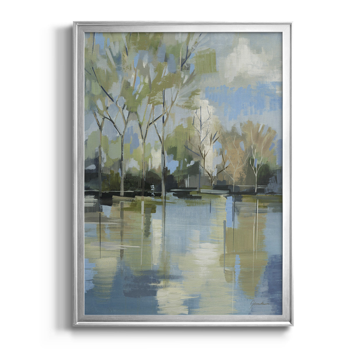 Enchanted Forest II - Modern Framed Canvas Print