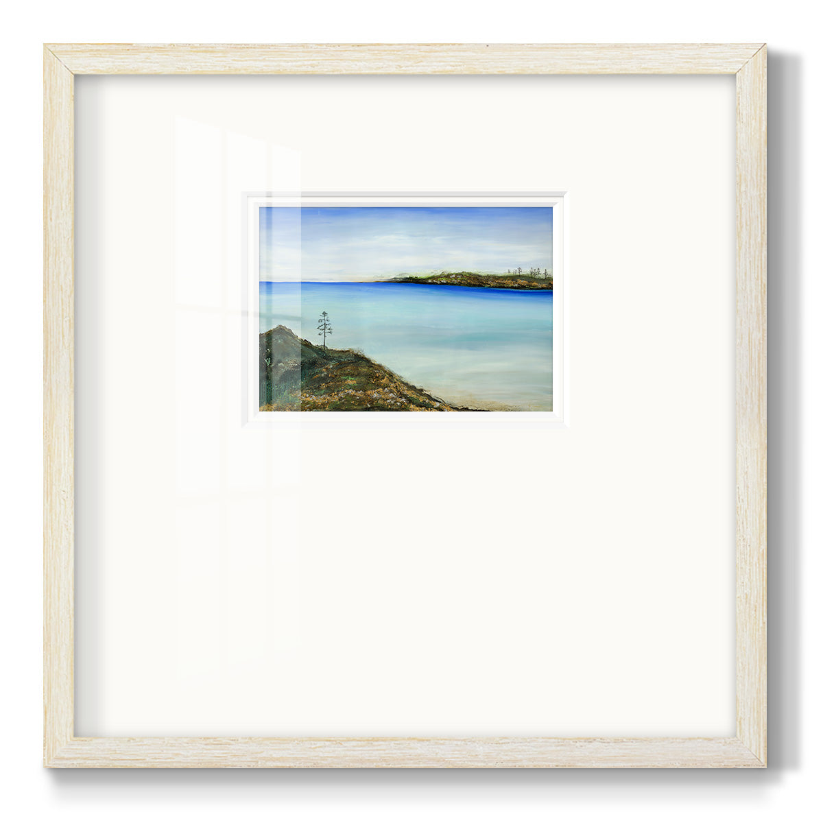 On a Clear Day Premium Framed Print Double Matboard