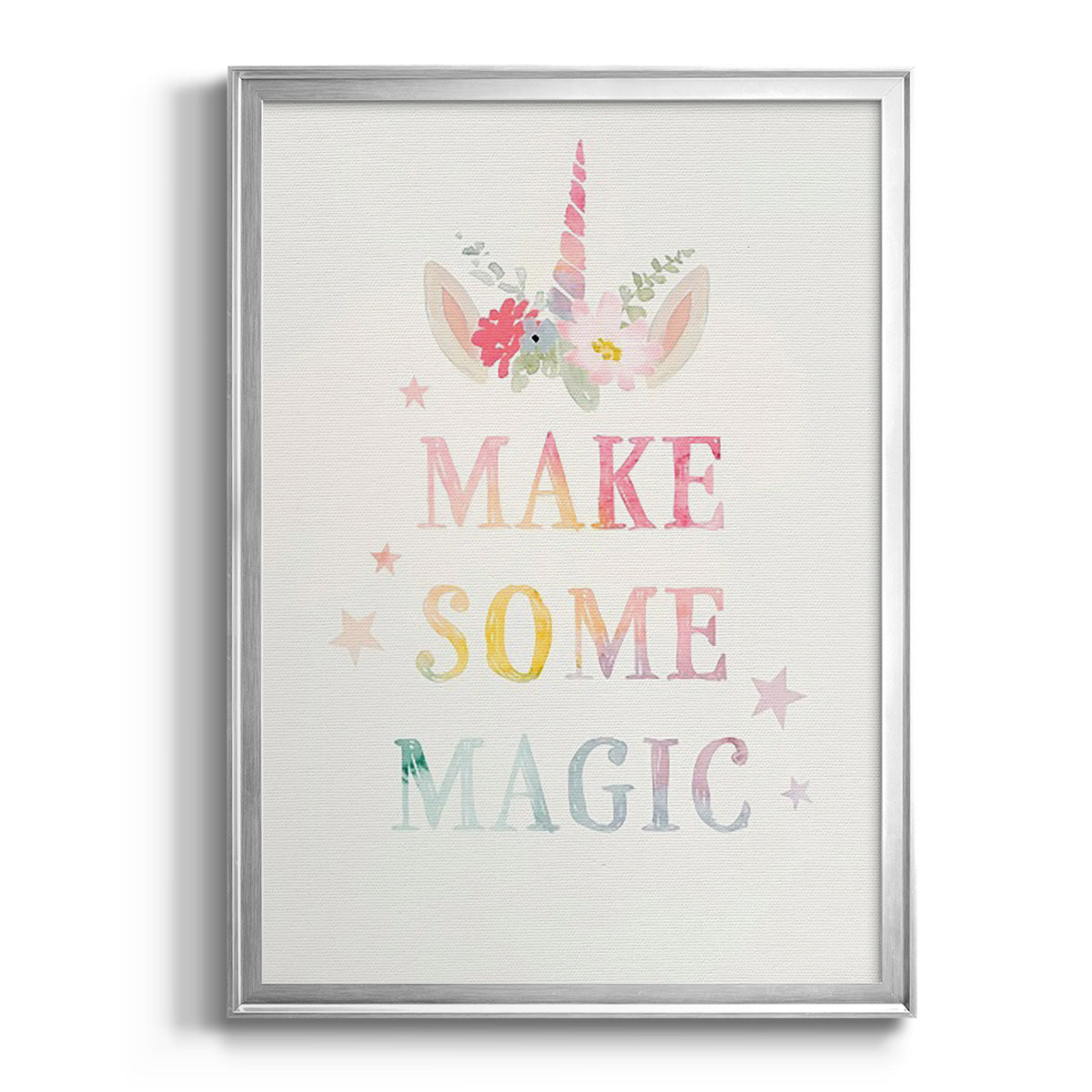 Sweet Unicorn IV - Modern Framed Canvas Print