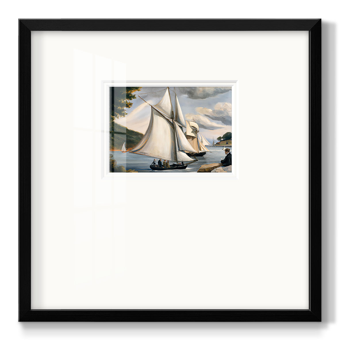 SaRiver Sail - Double Matboard Framed Print