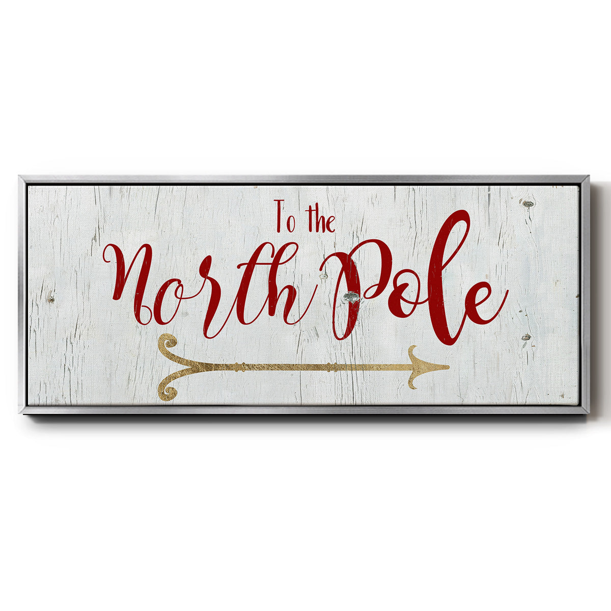 North Pole - Floater Framed Canvas Print