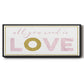 All You Need is Love - Floater Framed Canvas Print