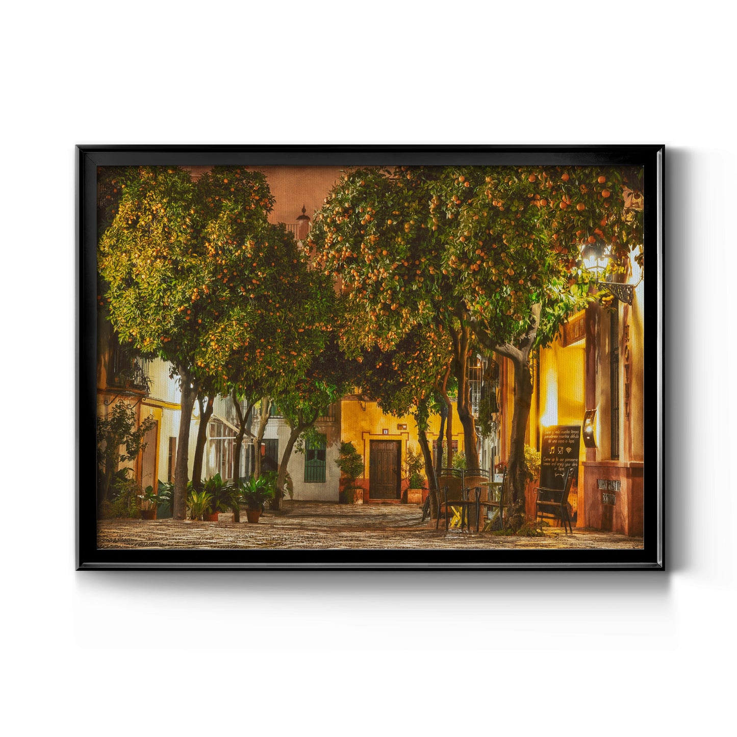Night in Sevilla - Modern Framed Canvas Print
