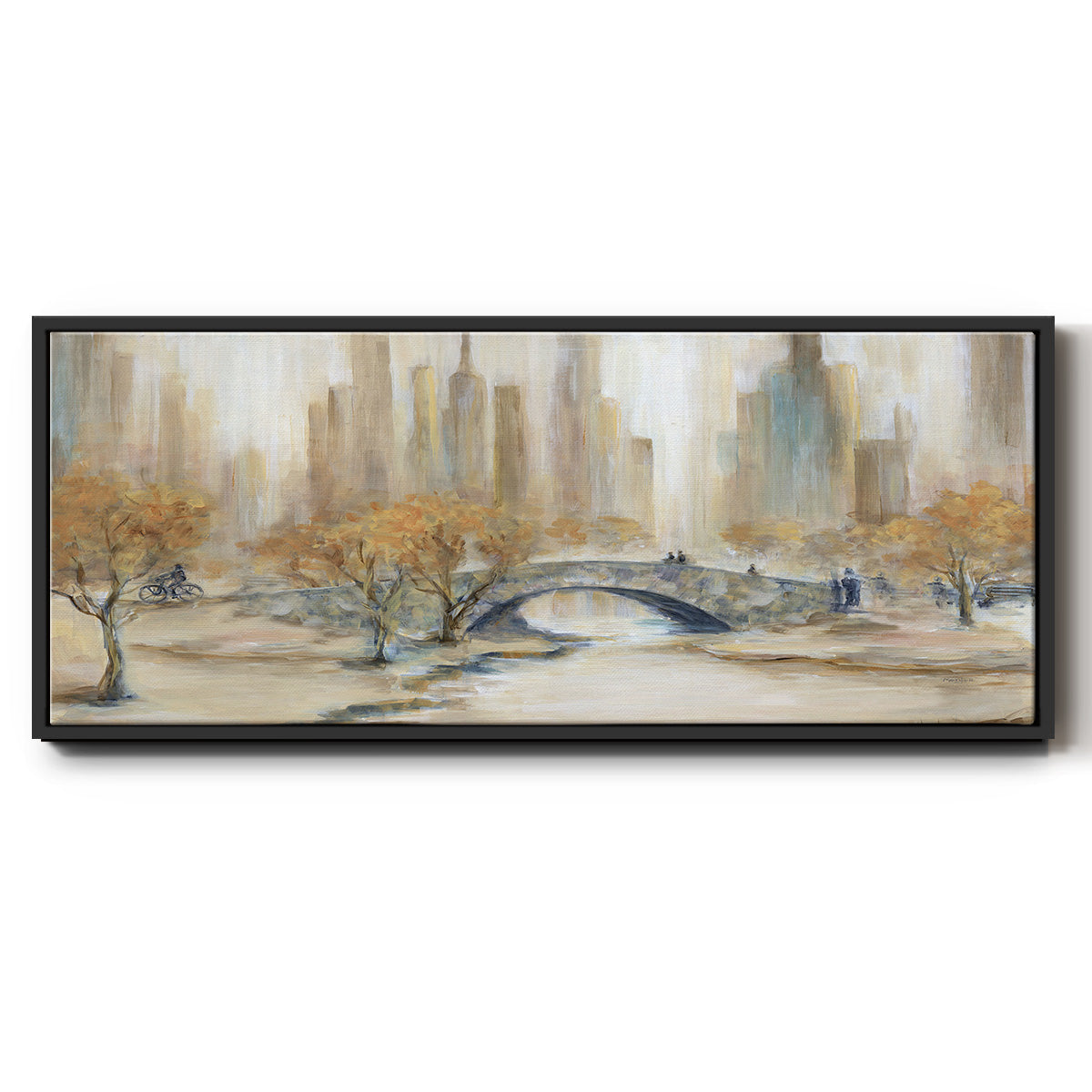 Central Park - Floater Framed Canvas Print