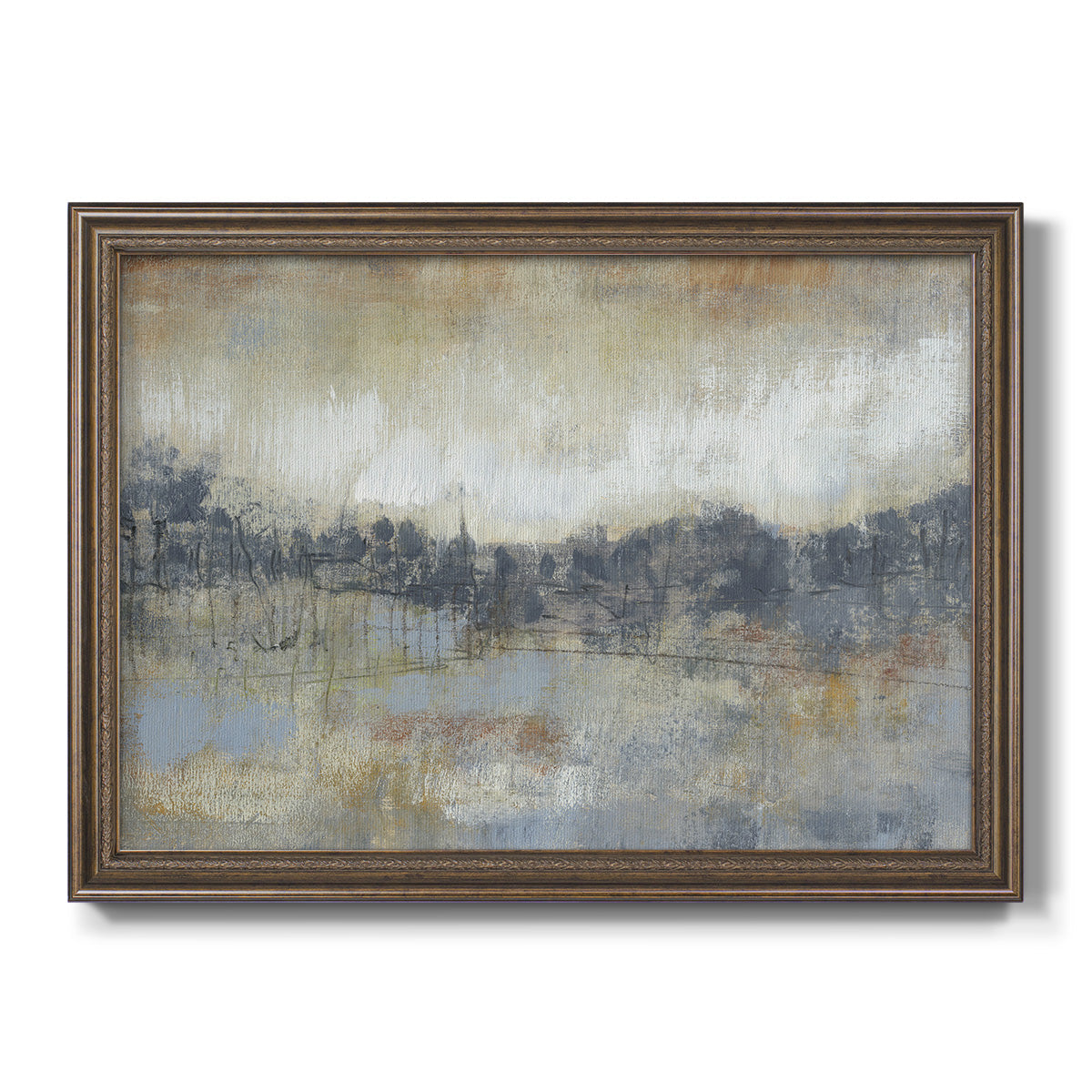 Cool Grey Horizon I Premium Framed Canvas- Ready to Hang