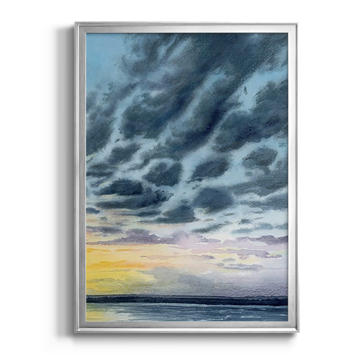 Anastasia Island Sunset II - Modern Framed Canvas Print