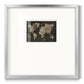 Safari World Map - Double Matboard Framed Print