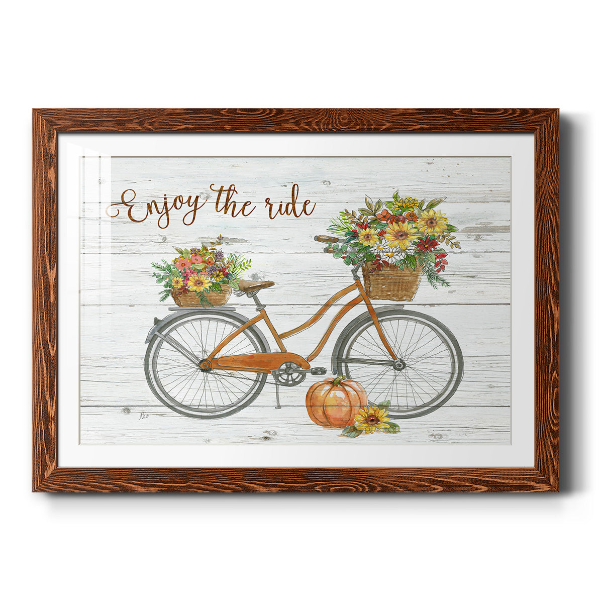 Harvest Bike - Barnwood Framed Art Print