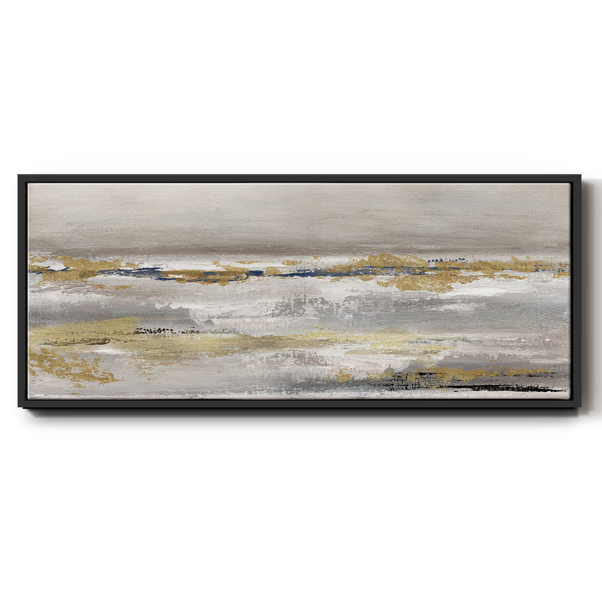 Golden Fog - Floater Framed Canvas Print