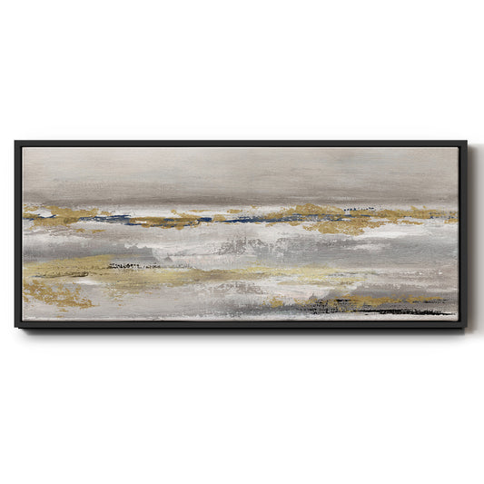 Golden Fog - Floater Framed Canvas Print