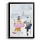 Paris in Love II - Modern Framed Canvas Print