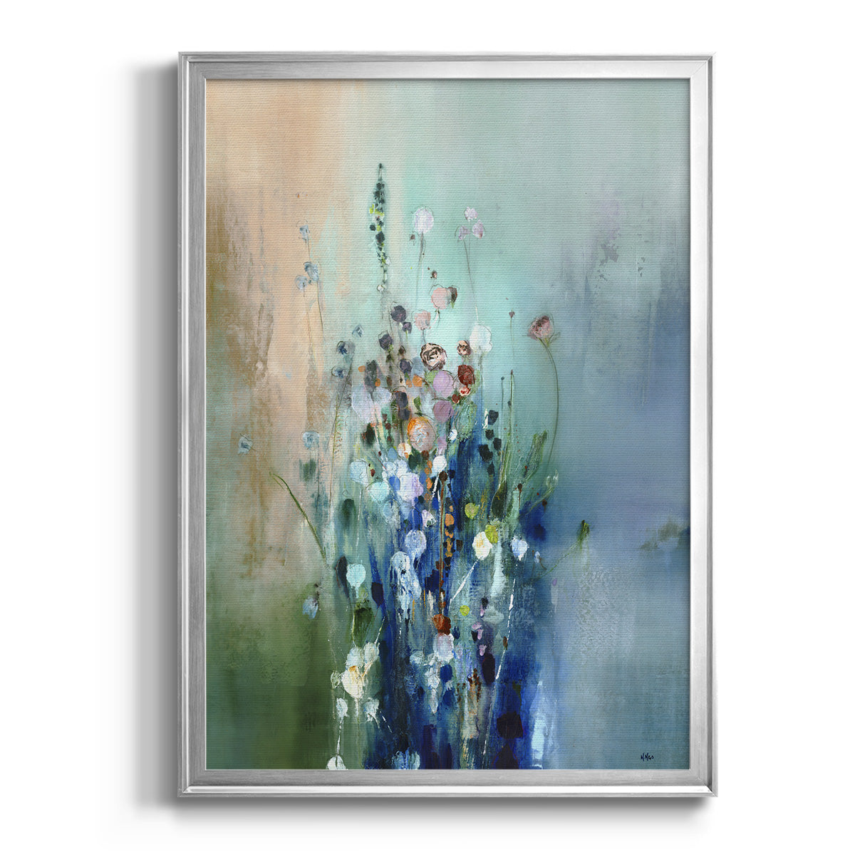 Current Air II - Modern Framed Canvas Print