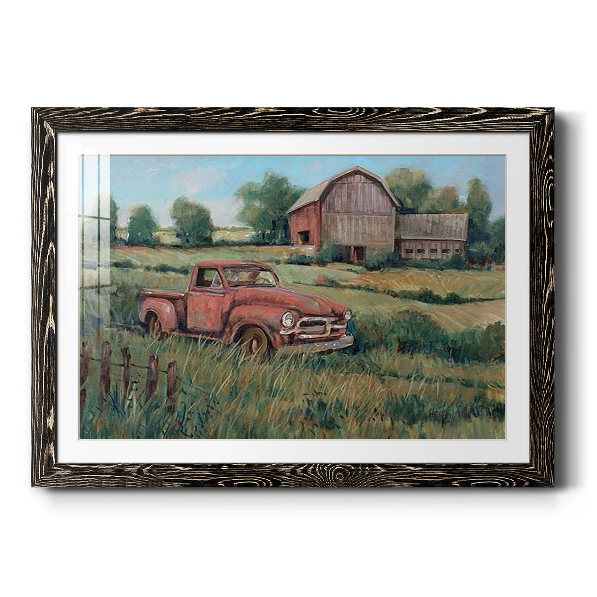 Rusting Away II - Barnwood Framed Art Print